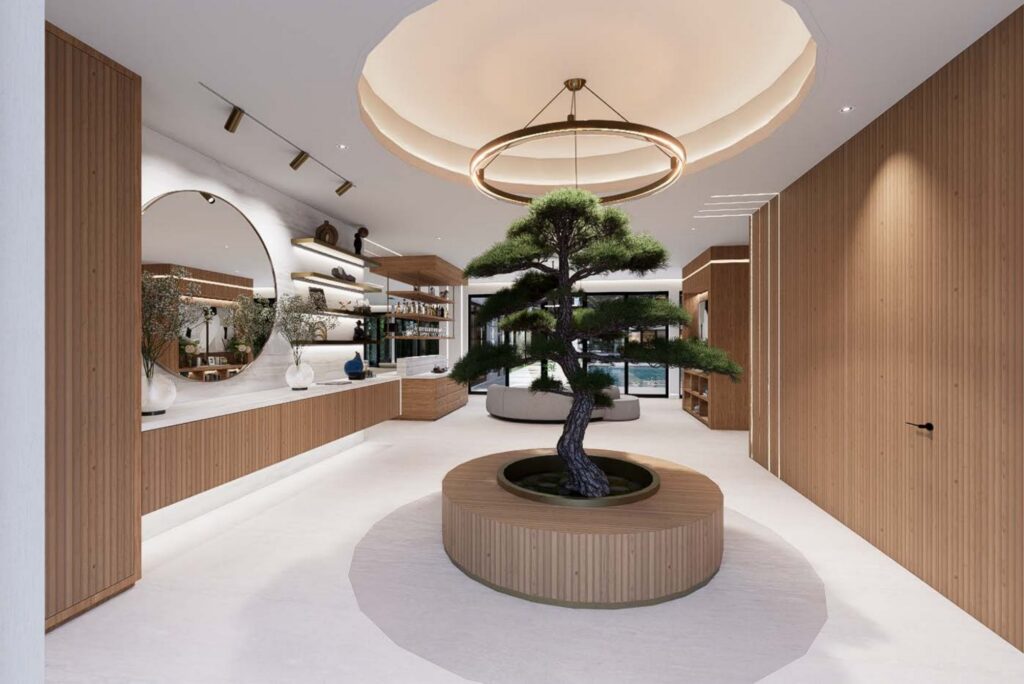 Branching Out, a Miami Beach gut renovation rendering by Debowsky Design Group