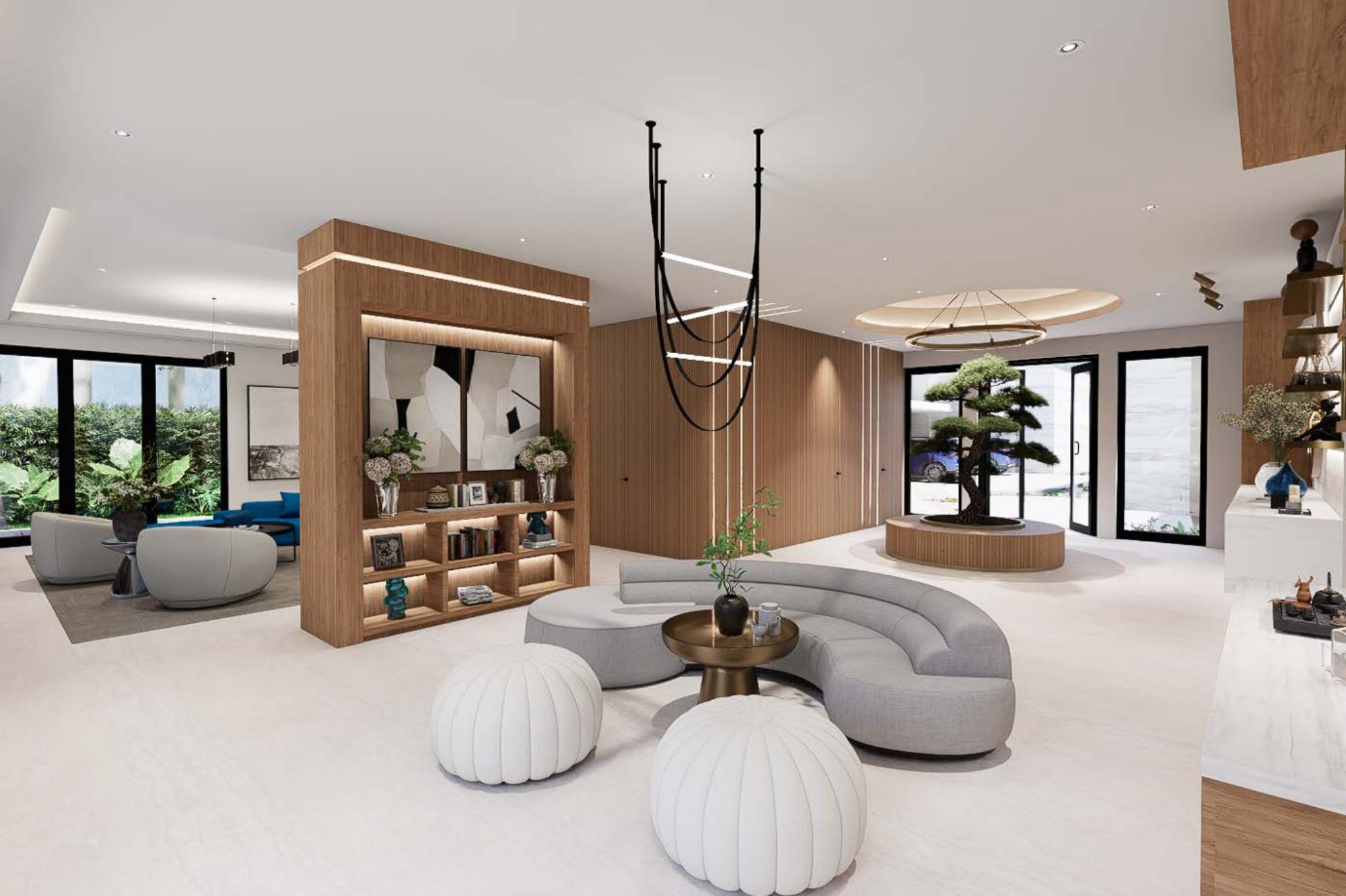 Branching Out, a Miami Beach gut renovation rendering by Debowsky Design Group