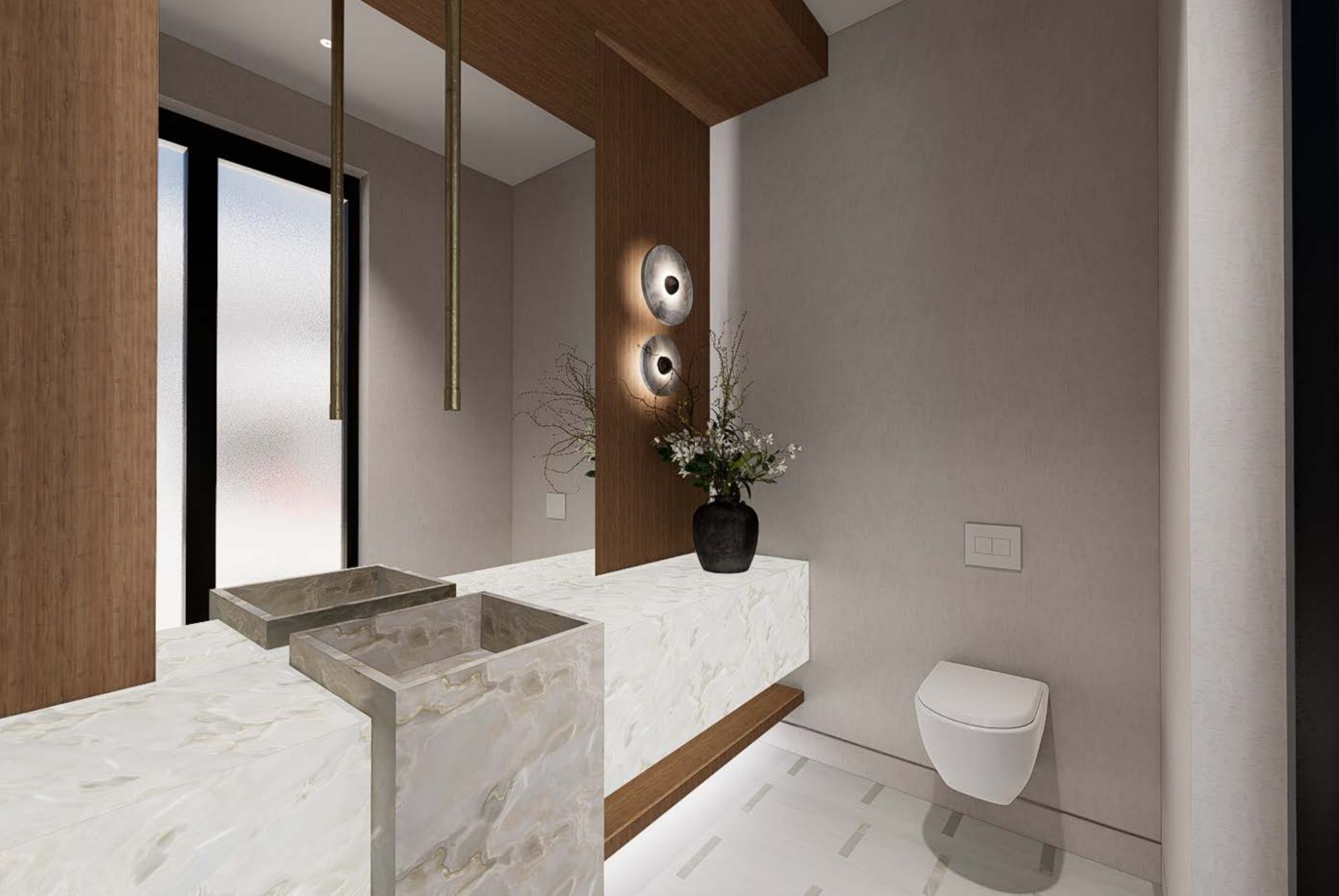 Branching Out, a Miami Beach gut renovation rendering by Debowsky Design Group