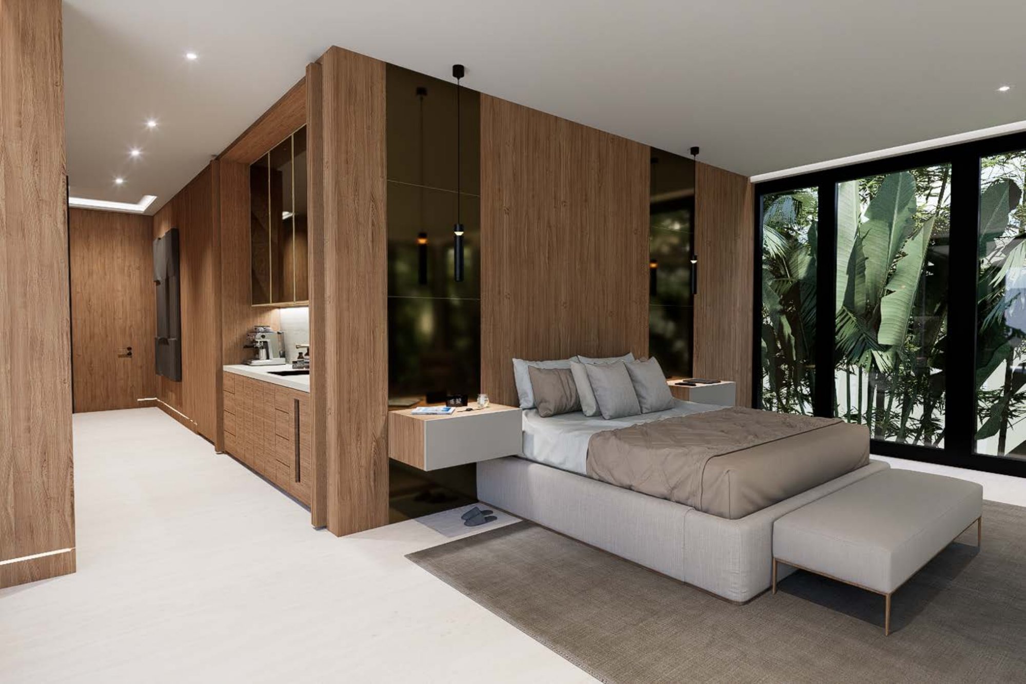 Branching Out, a Miami Beach gut renovation rendering by Debowsky Design Group