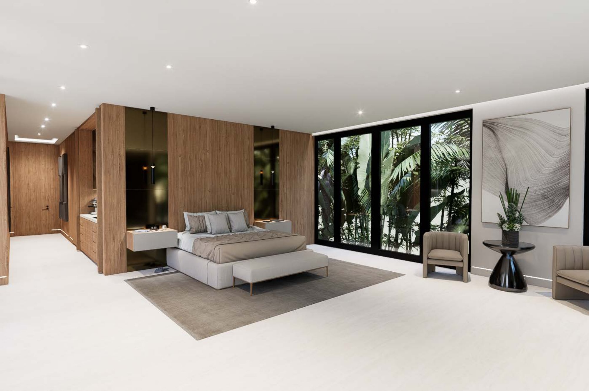 Branching Out, a Miami Beach gut renovation rendering by Debowsky Design Group