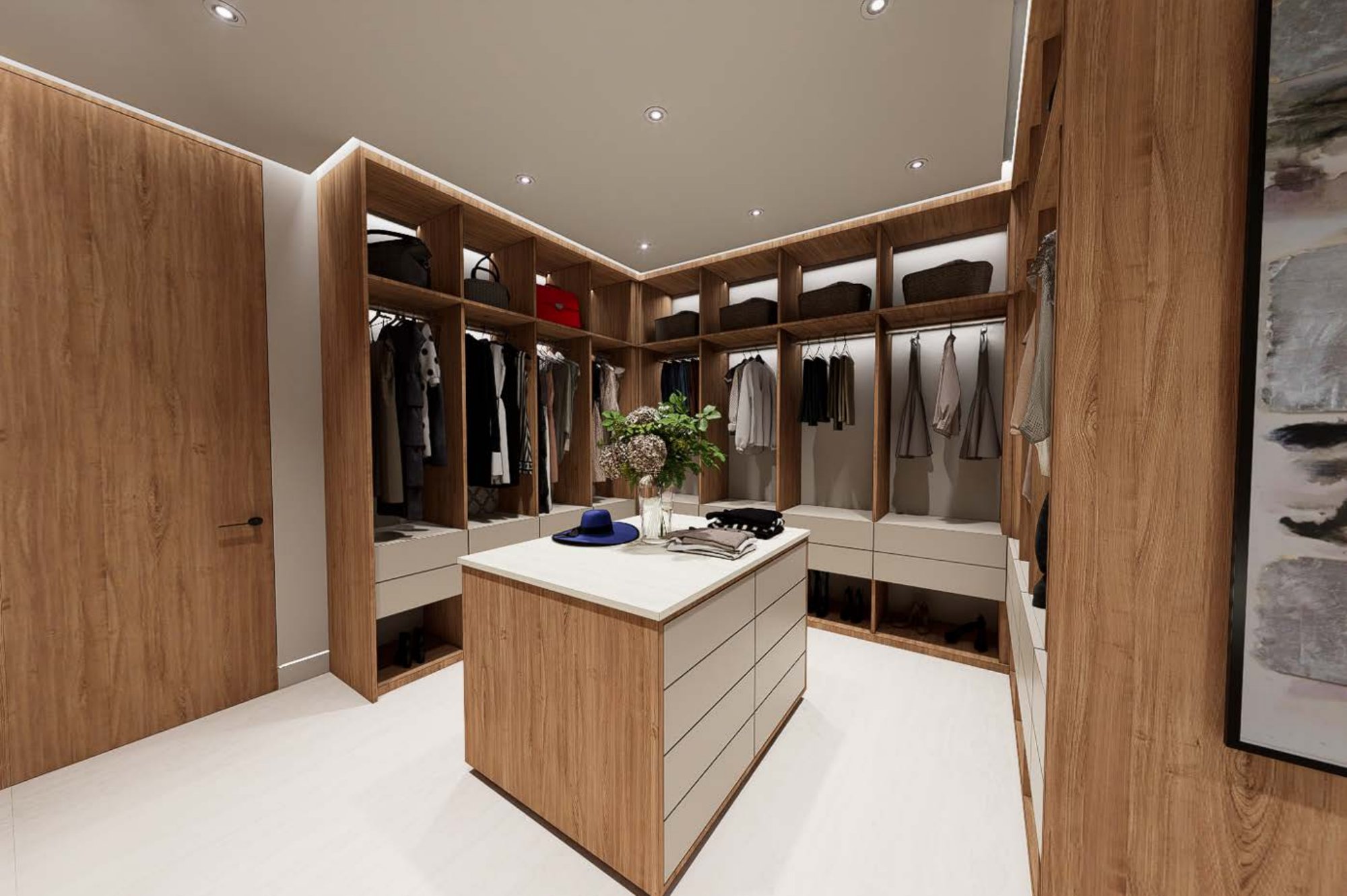 Branching Out, a Miami Beach gut renovation rendering by Debowsky Design Group