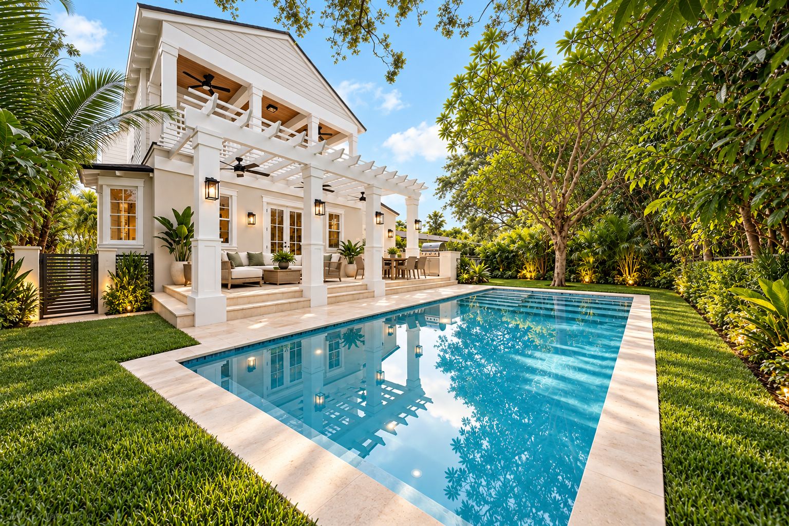 Fresh Off the Drawing Board, a Coral Gables new construction home, rendering by Debowsky Design Group